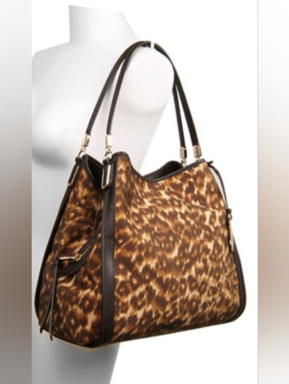 Coach Madison Phoebe Shoulder Bag in an Ocelot leopard print
